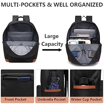 Amazon.com: School Backpack Classic Casual Bookbag - 15.6